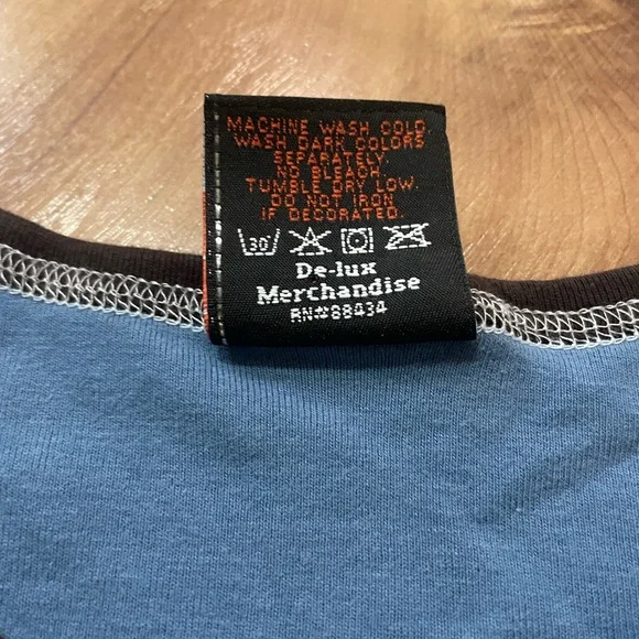 2006 Y2K Harley-Davidson Blue Tank Top with Eagle and Motorcycle - Picture 4 of 7